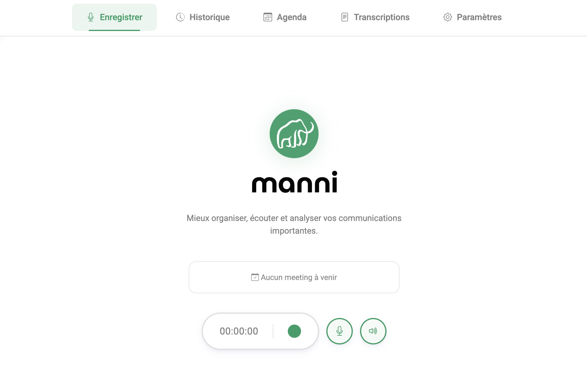 Preview of the Manni desktop application